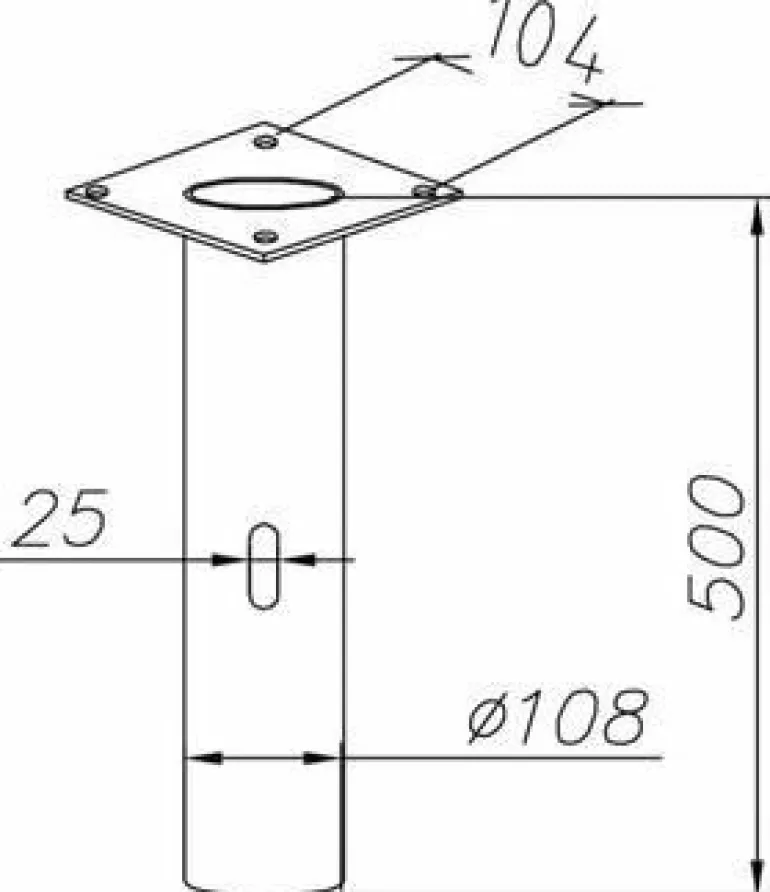 Betonijalustan sovitin