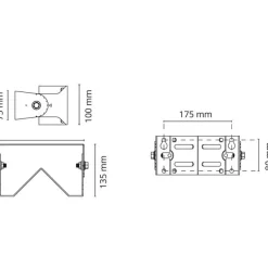 Seinä-/kulmakiinnike